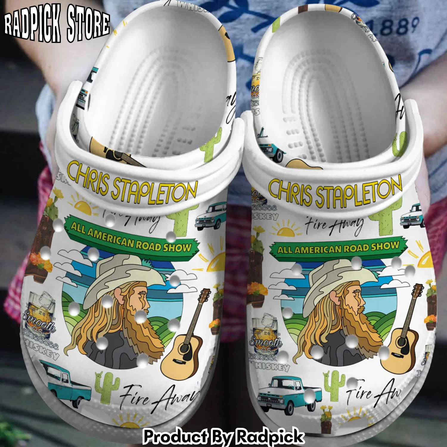 Radpick zac brown band music clogs shoes comfortable for men women ssh rp65231